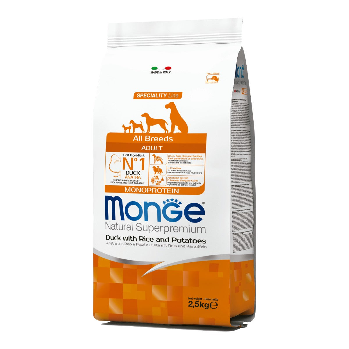 Monge Adult Pato, Arroz y Papa 2.5 kg