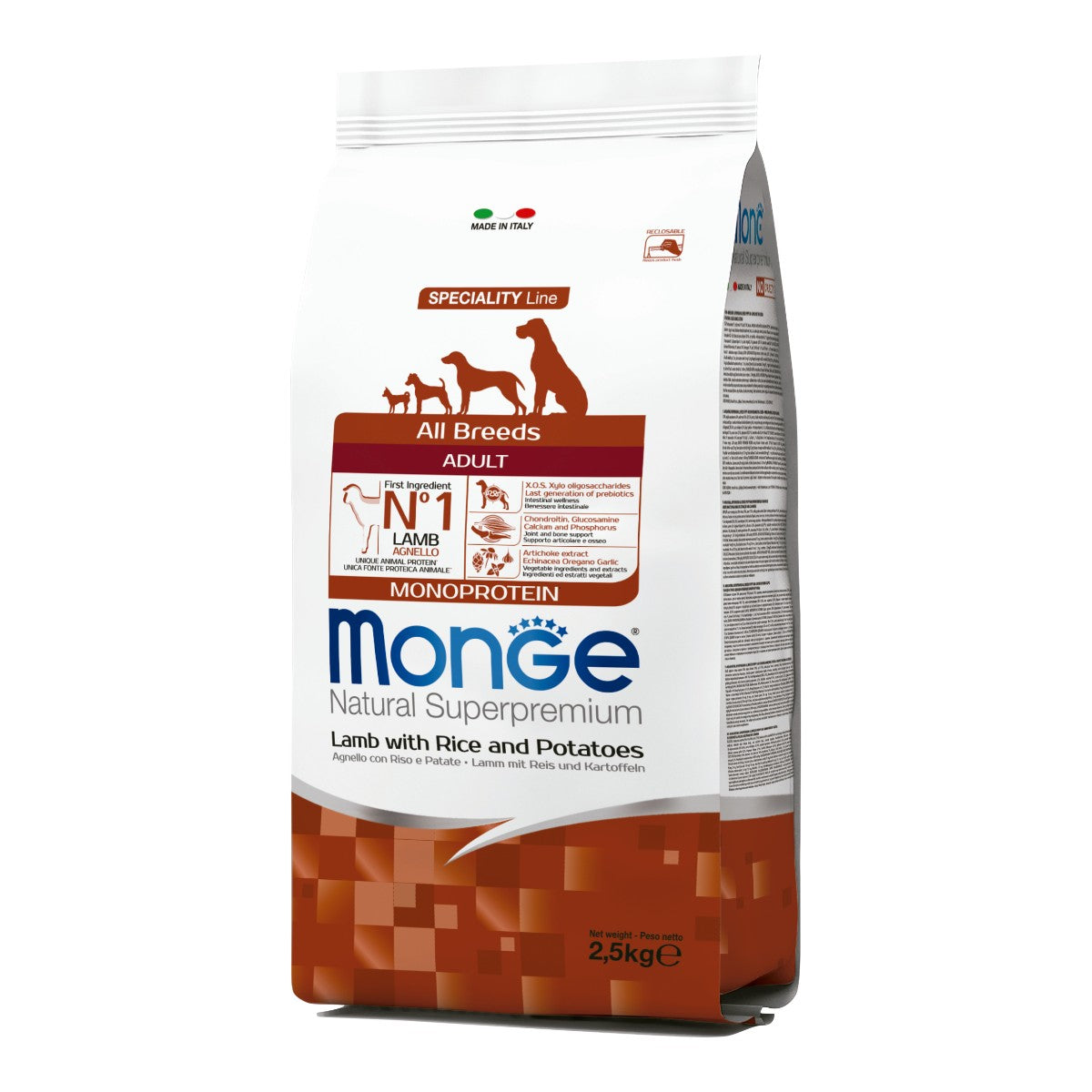Monge Adult Cordero, Arroz y Papa 2.5 kg