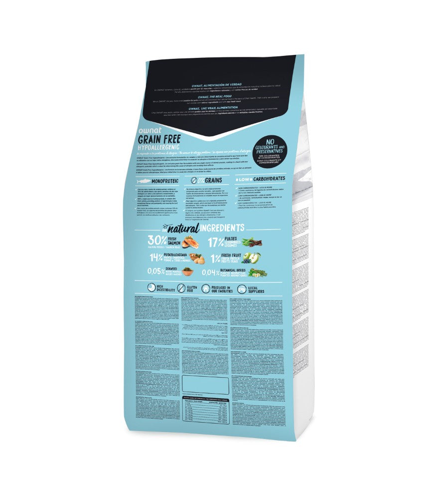 Ownat Grain Free Hypoallergenic Perro Adulto Salmón 12 kg