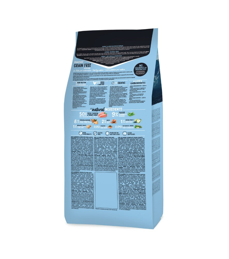 Ownat Grain Free Prime Kitten Gatito Pollo y Pavo 1 kg