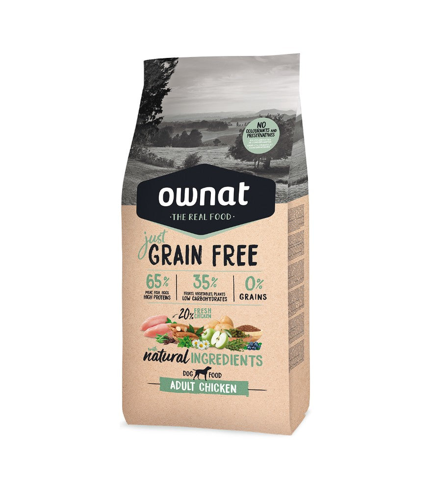 Ownat Just Grain Free Perro Adulto Pollo 14 kg