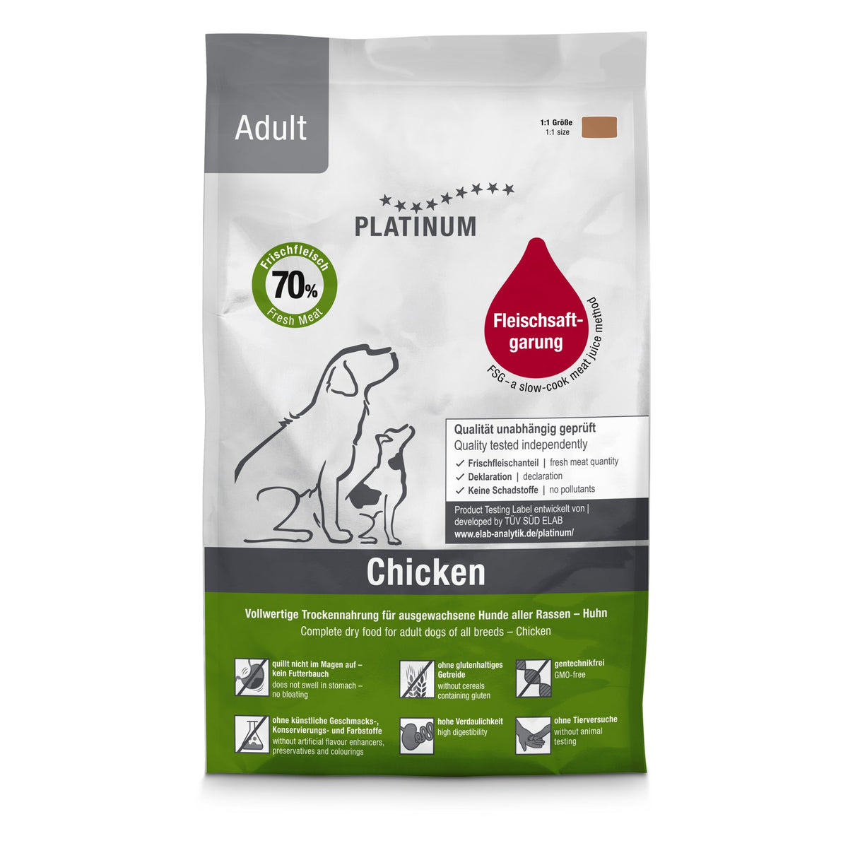 Platinum Dog Adult Chicken (pollo) 1.5 kg