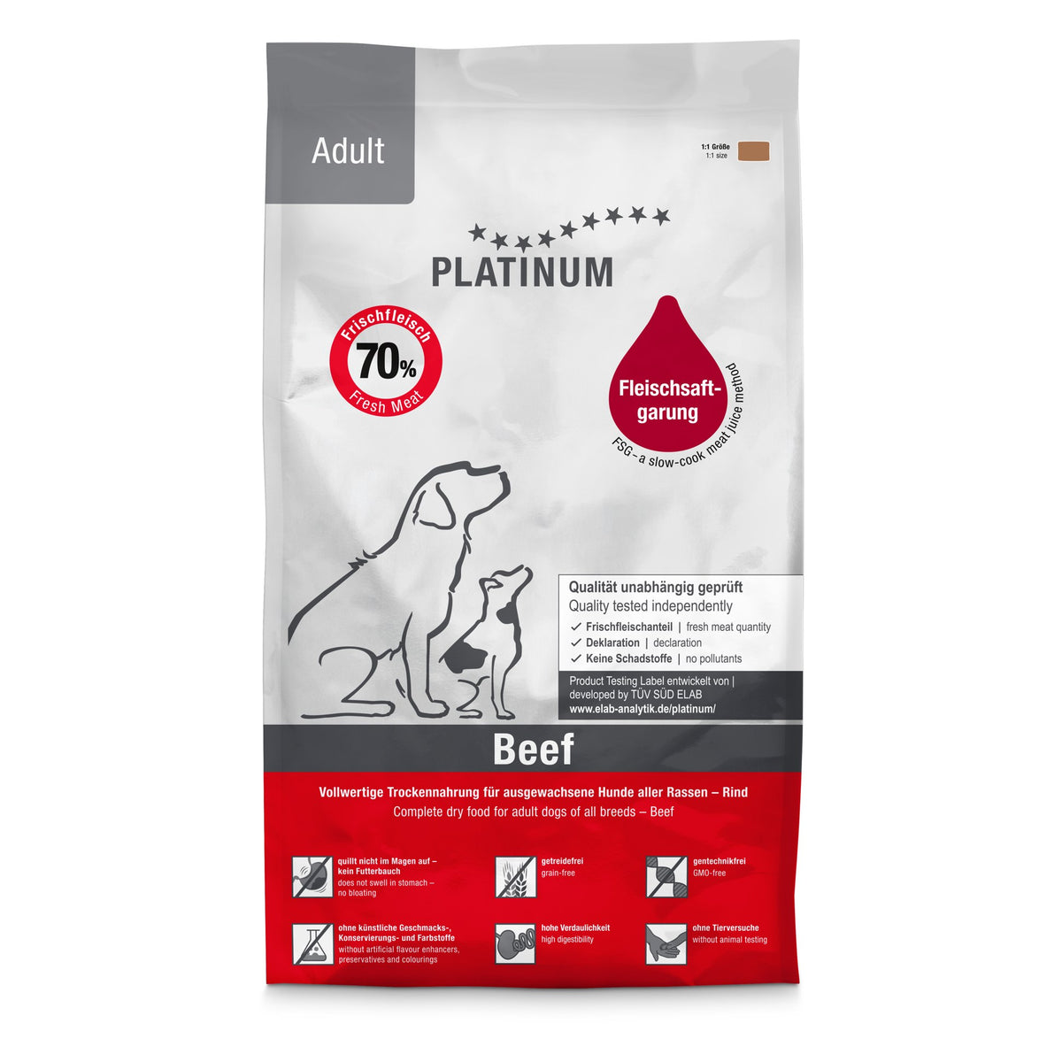 Platinum Dog Adult Beef (res) 5 kg