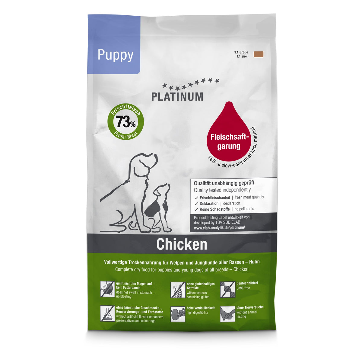 Platinum Dog Puppy Chicken (cachorros, pollo) 1.5 kg
