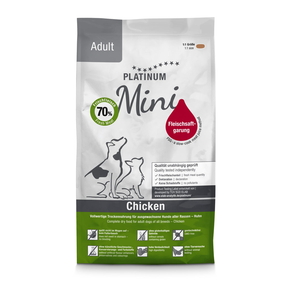 Platinum Dog Adult Chicken Mini 0.9 kg