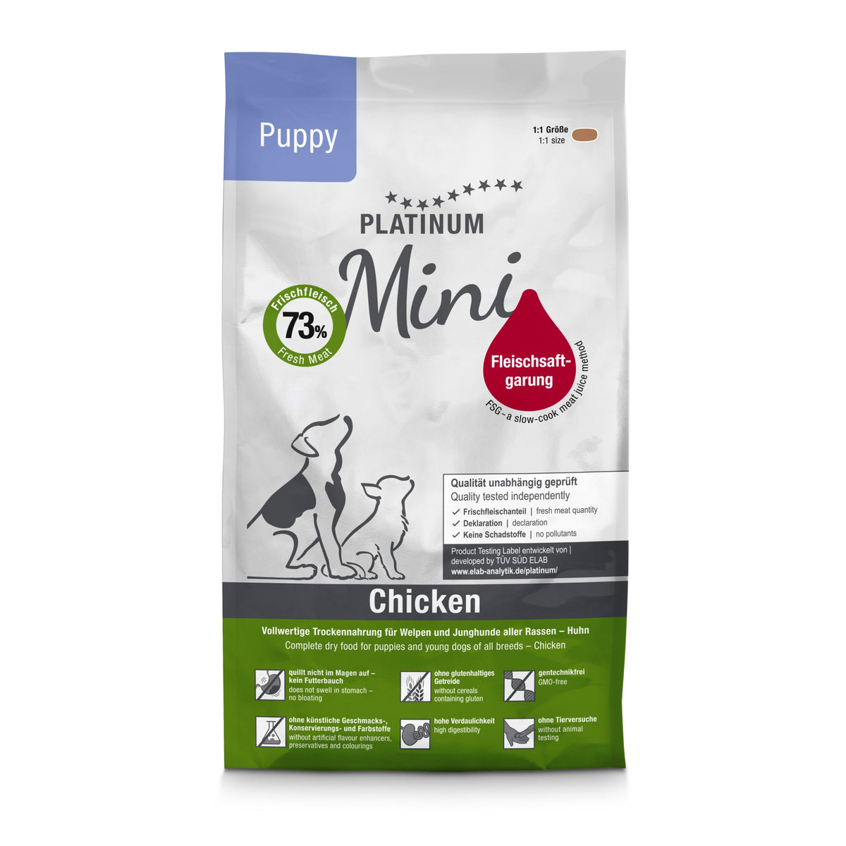 Platinum Dog Puppy Chicken Mini 0.9 kg