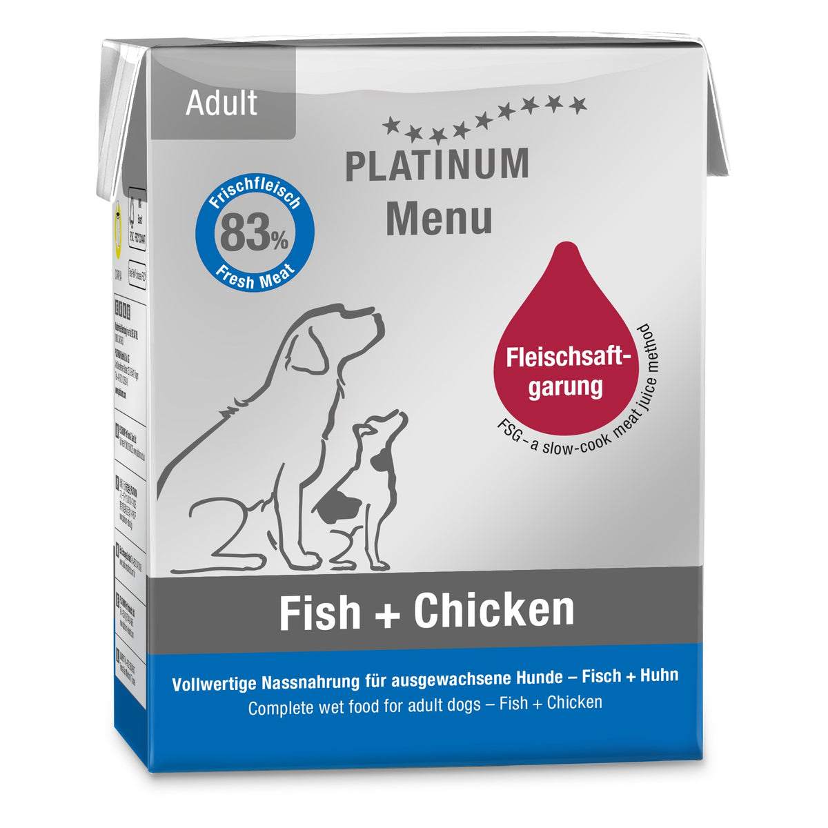 Platinum Dog Menu Adult Fish-Chicken 375 g