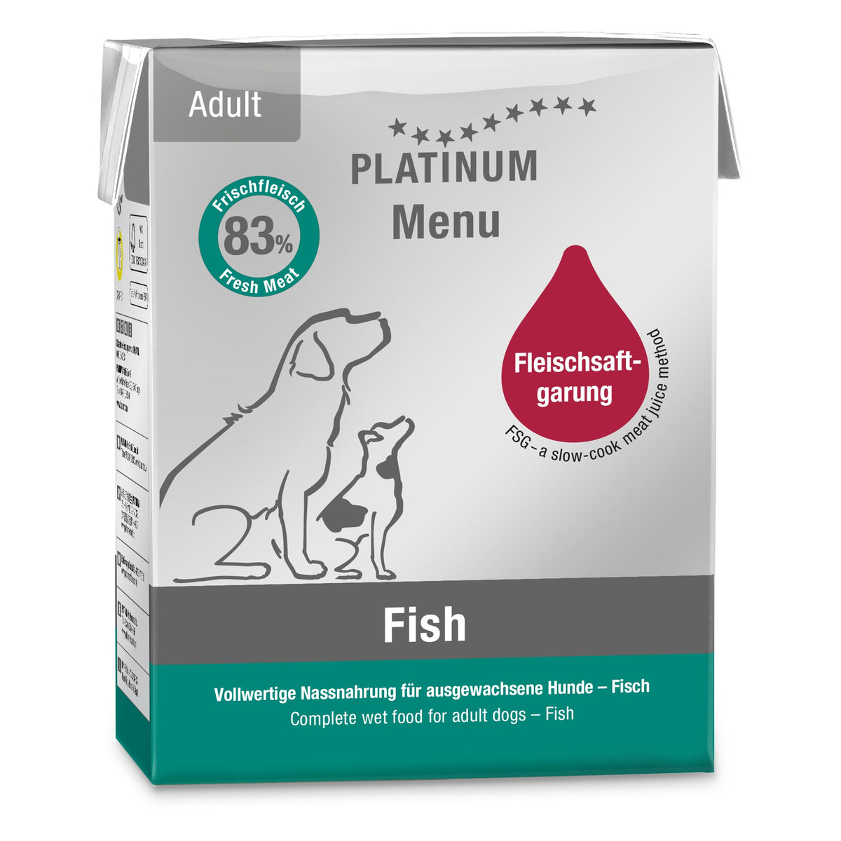Platinum Dog Menu Adult Fish 375 g
