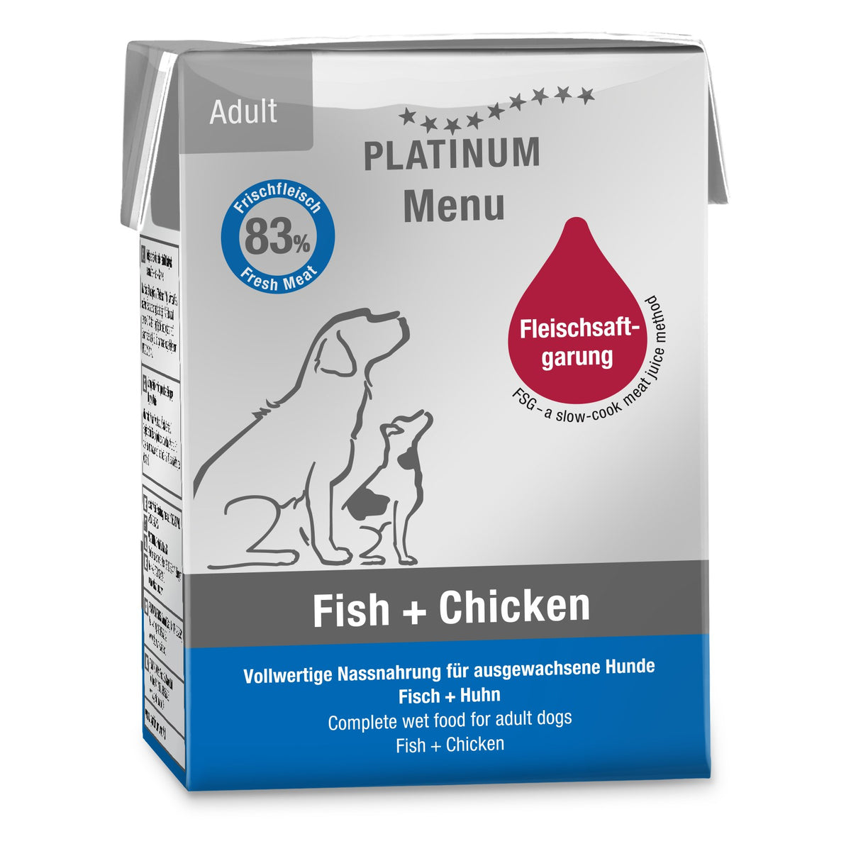 Platinum Dog Menu Adult Fish-Chicken 185 g