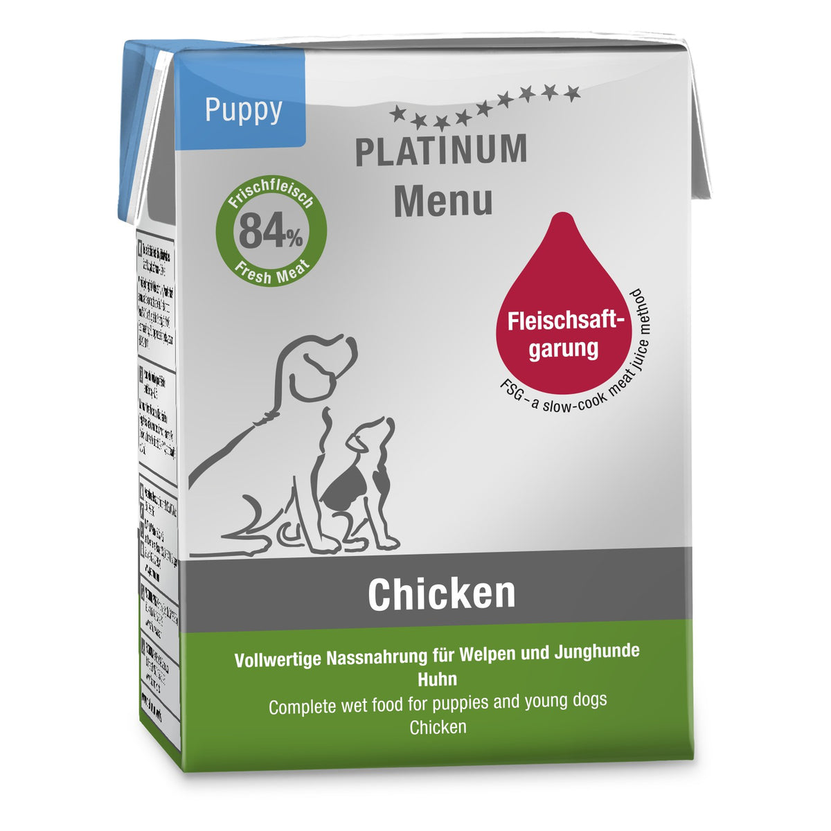 Platinum Dog Menu Puppy Chicken 185 g