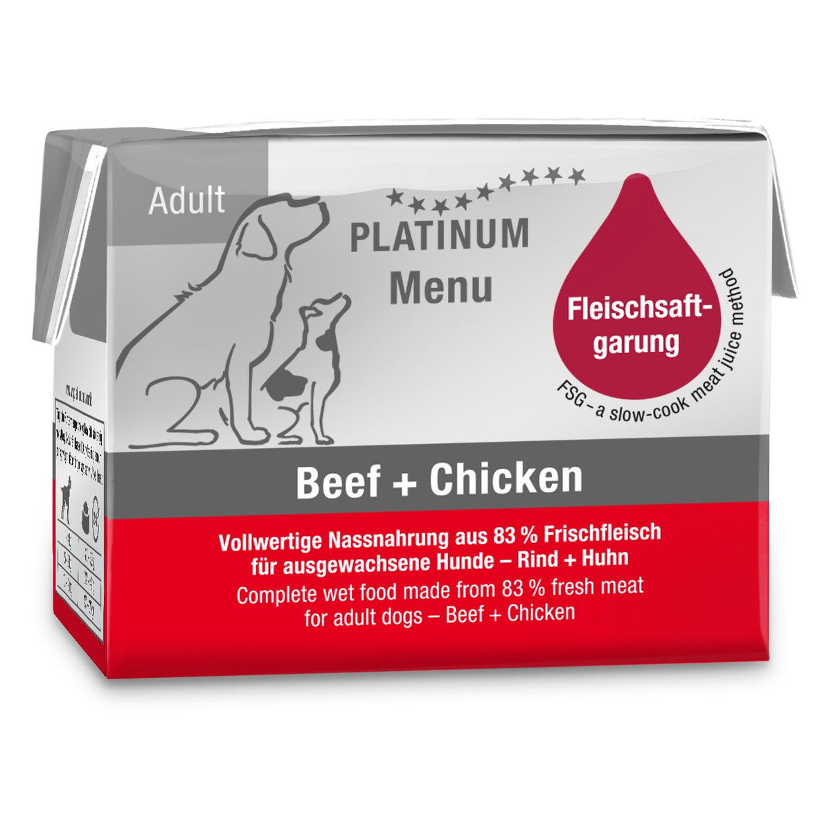 Platinum Dog Menu Adult Beef-Chicken 90 g