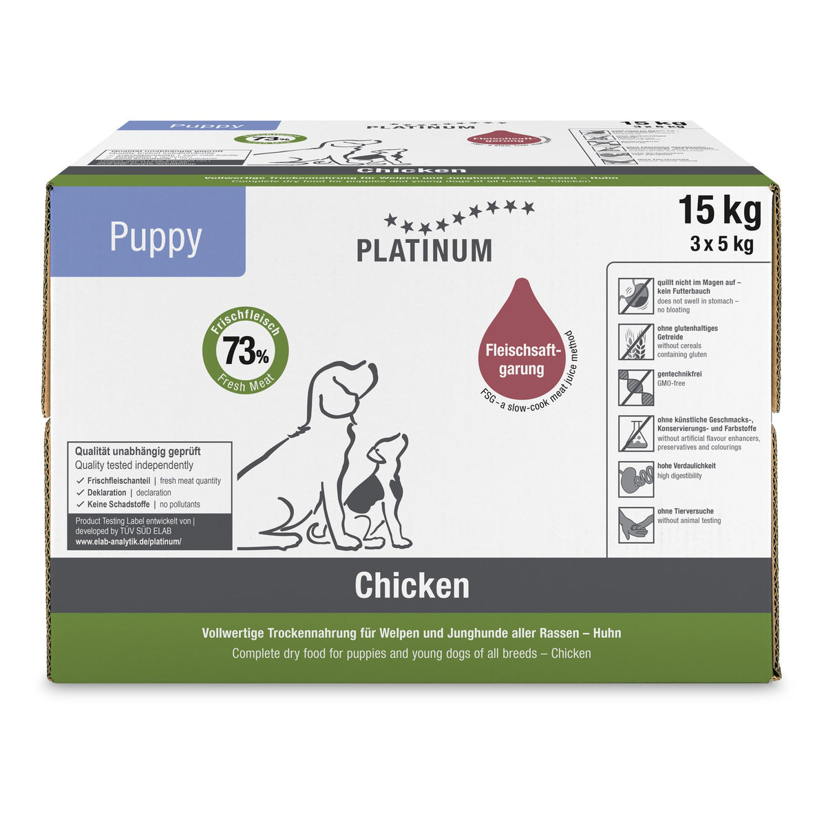 Platinum Dog Puppy Chicken (cachorros, pollo) Caja 15 kg