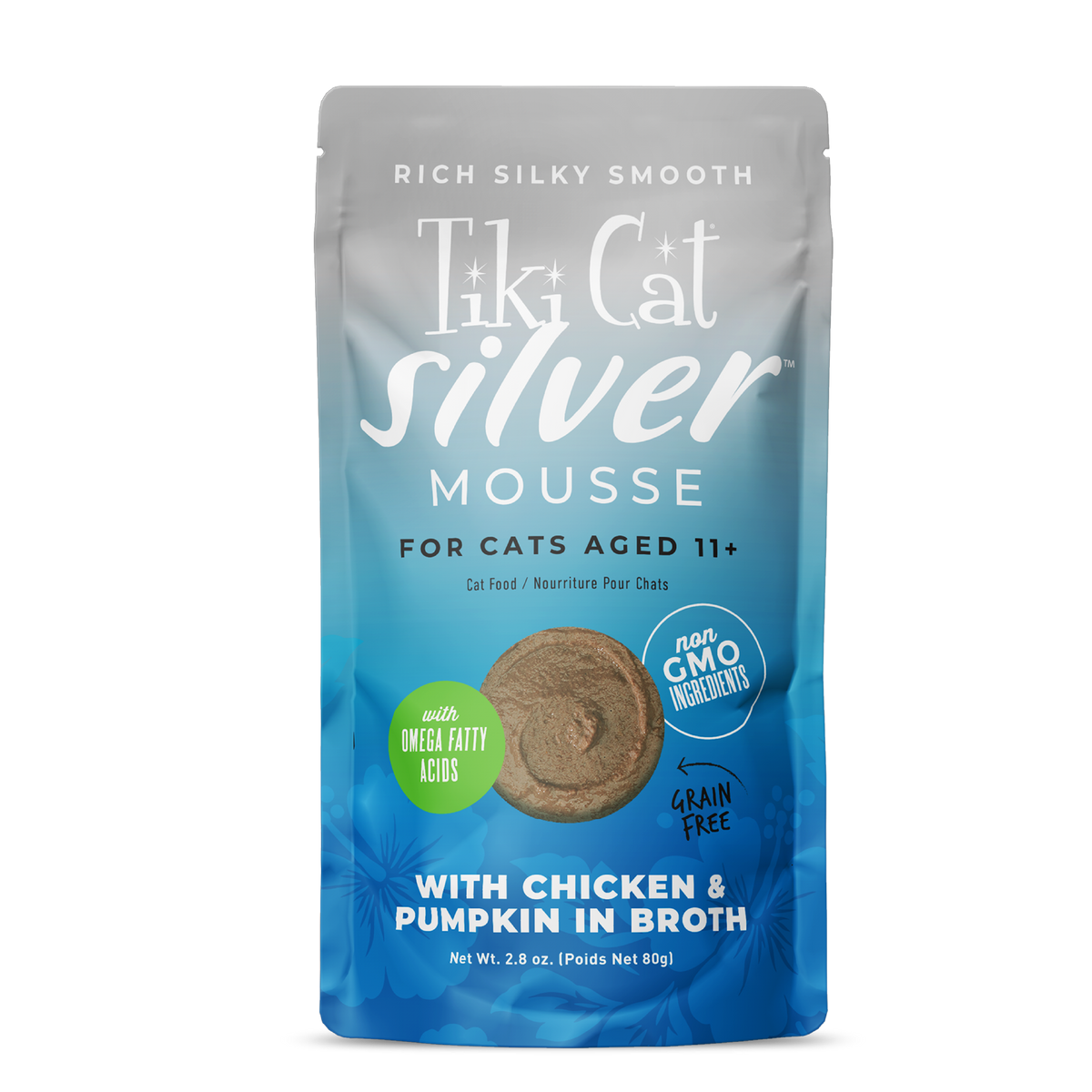 Tiki Cat Mousse with Chicken & Pumpkin in Broth